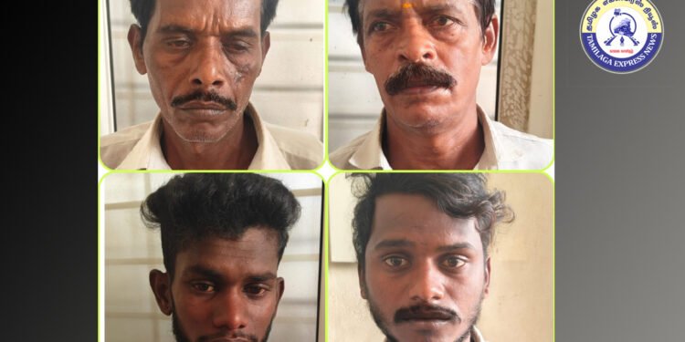 நத்தத்தில் கொலை வழக்கில் கைது செய்யப்பட்ட 4 பேருக்கு ஆயுள் தண்டனை உடன் கூடிய 3 ஆண்டுகள் சிறை, தலா ரூ.60 ஆயிரம் அபராதம்