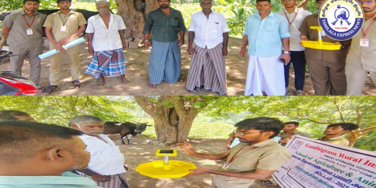 மறு உற்பத்தி ஆற்றல் தினத்தை முன்னிட்டு காந்திகிராம மாணவர்களின் விழிப்புணர்வு நிகழ்ச்சி.