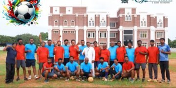 திண்டுக்கல் லயோலா டெக் பள்ளியில் பெற்றோர்களுக்கான 2025 கால்பந்து விளையாட்டுப் போட்டி நடைபெற்றது…