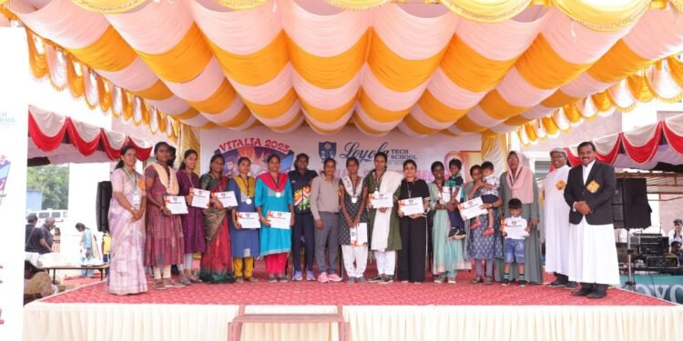 திண்டுக்கல் லயோலா டெக் பள்ளியின் ‘விட்டாலியா 2025’ முதலாம் ஆண்டு விளையாட்டு விழா!